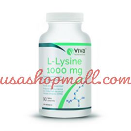 Viva Nutraceuticals L-Lysine 1000 mg 90 Tablets
